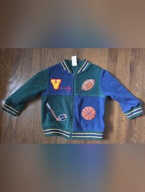 Vintage Class Club 24m Boys Fleece "Letterman" Jacket